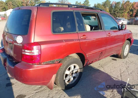 2001 Toyota Highlander из США, поврежденный, VIN JTEHD21A310001960